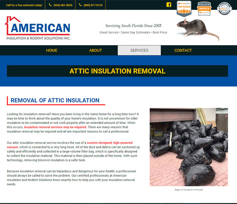 American insulation and rodent solutions rodent removal