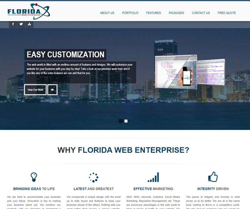 florida web enterprise homepage