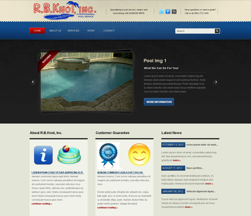 rb knot pools homepage