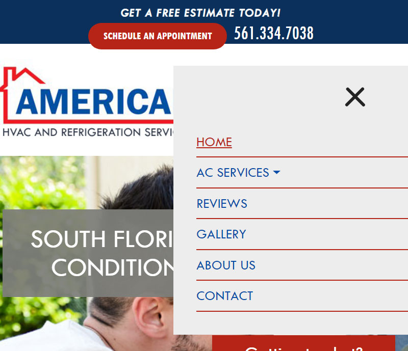 American hvac and refrigeration services mobile design