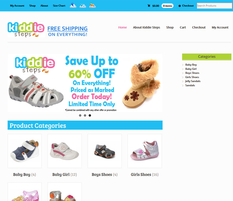 kiddie steps homepage